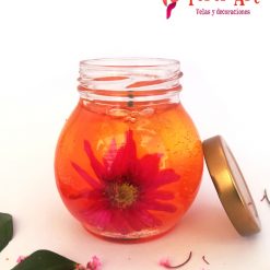 vela de gel Margarita naranja