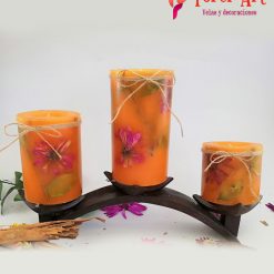 velas canela naranja